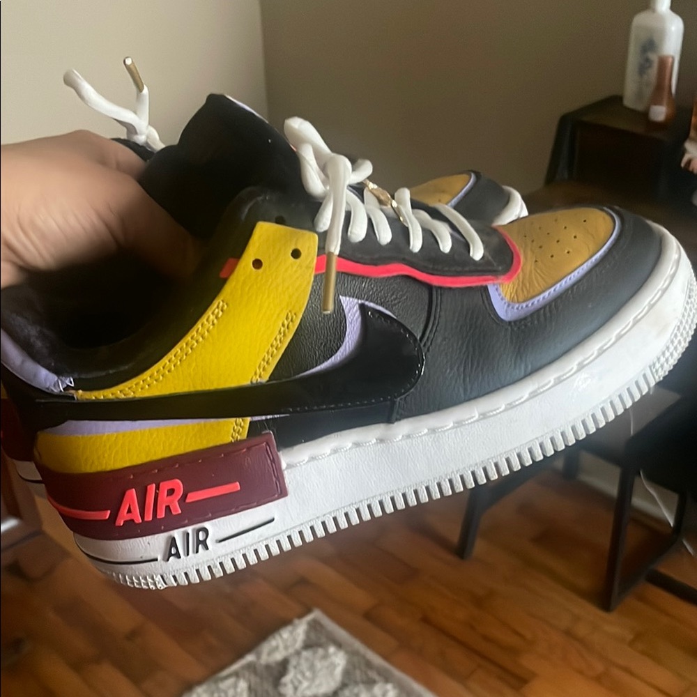 Nike Air Black and Yellow Sneakers